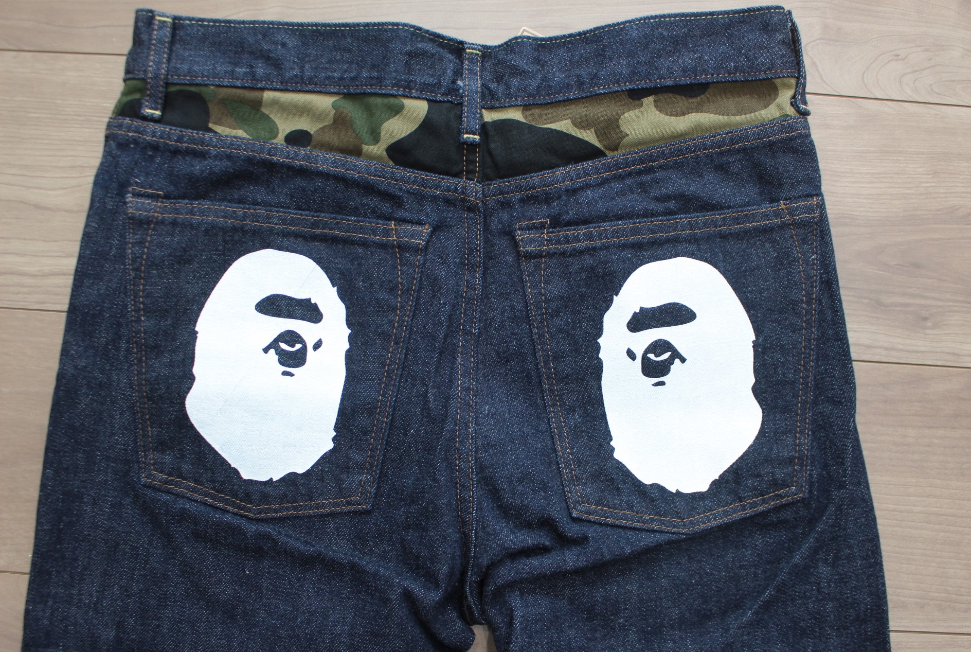 BAPE 2008 TYPE-05 WASHED DENIM PANTS 1D30-150-007 - Fashionship