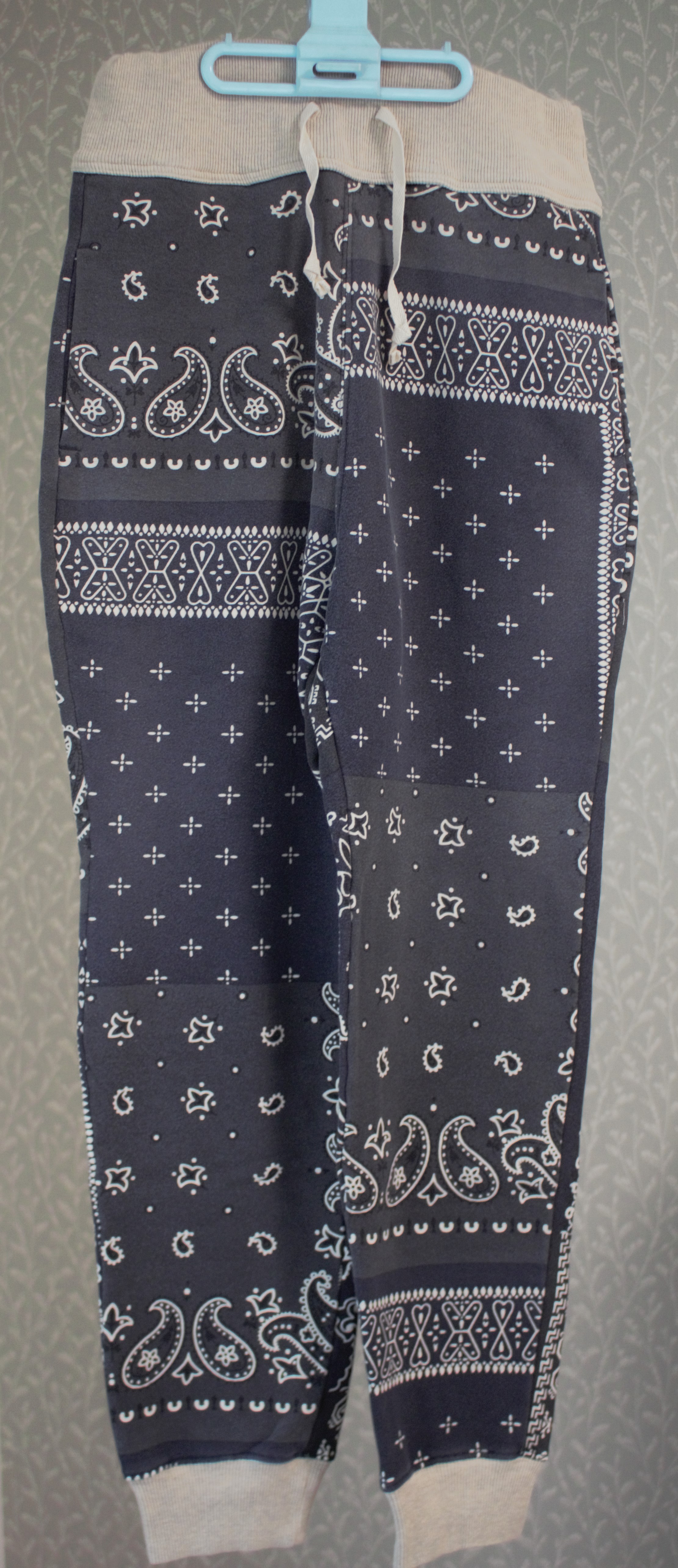 Fleece Bandana Pattern Sweat Rib Pants K1910LP112EK-1034