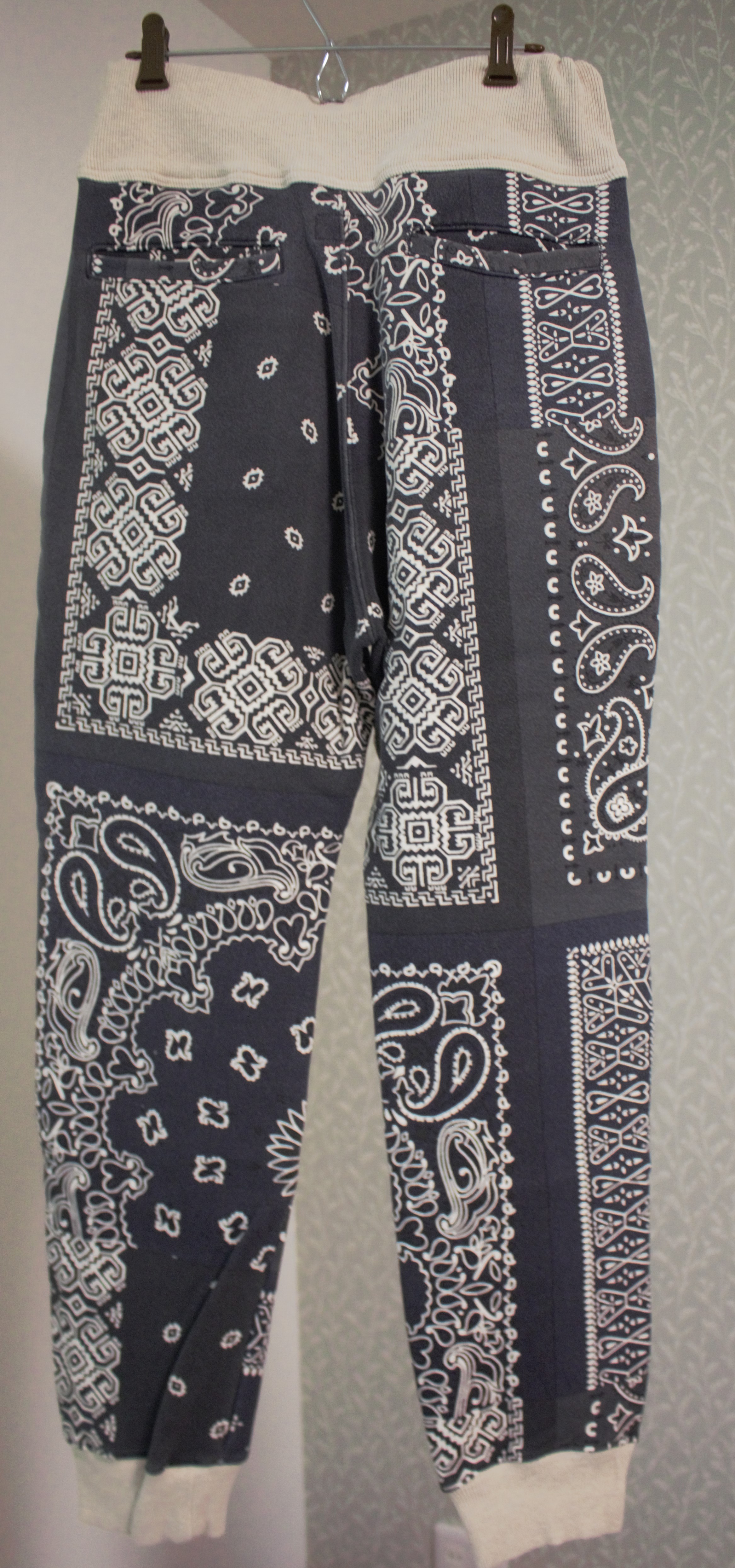 Fleece Bandana Pattern Sweat Rib Pants K1910LP112EK-1034